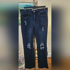 !iT Jeans High Rise Curvy Straight Ankle Jeans Size 6.